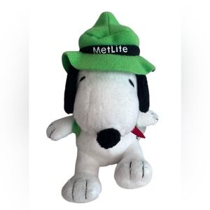 Vintage 2016 Peanuts Snoopy camper backpack MetLife stuffed animal collector